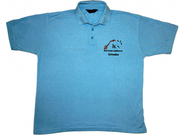 NAF Polo-Shirt sky/hellblau